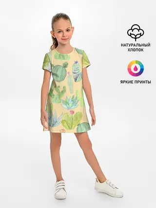 Детское платье / Кактусы в пустыне