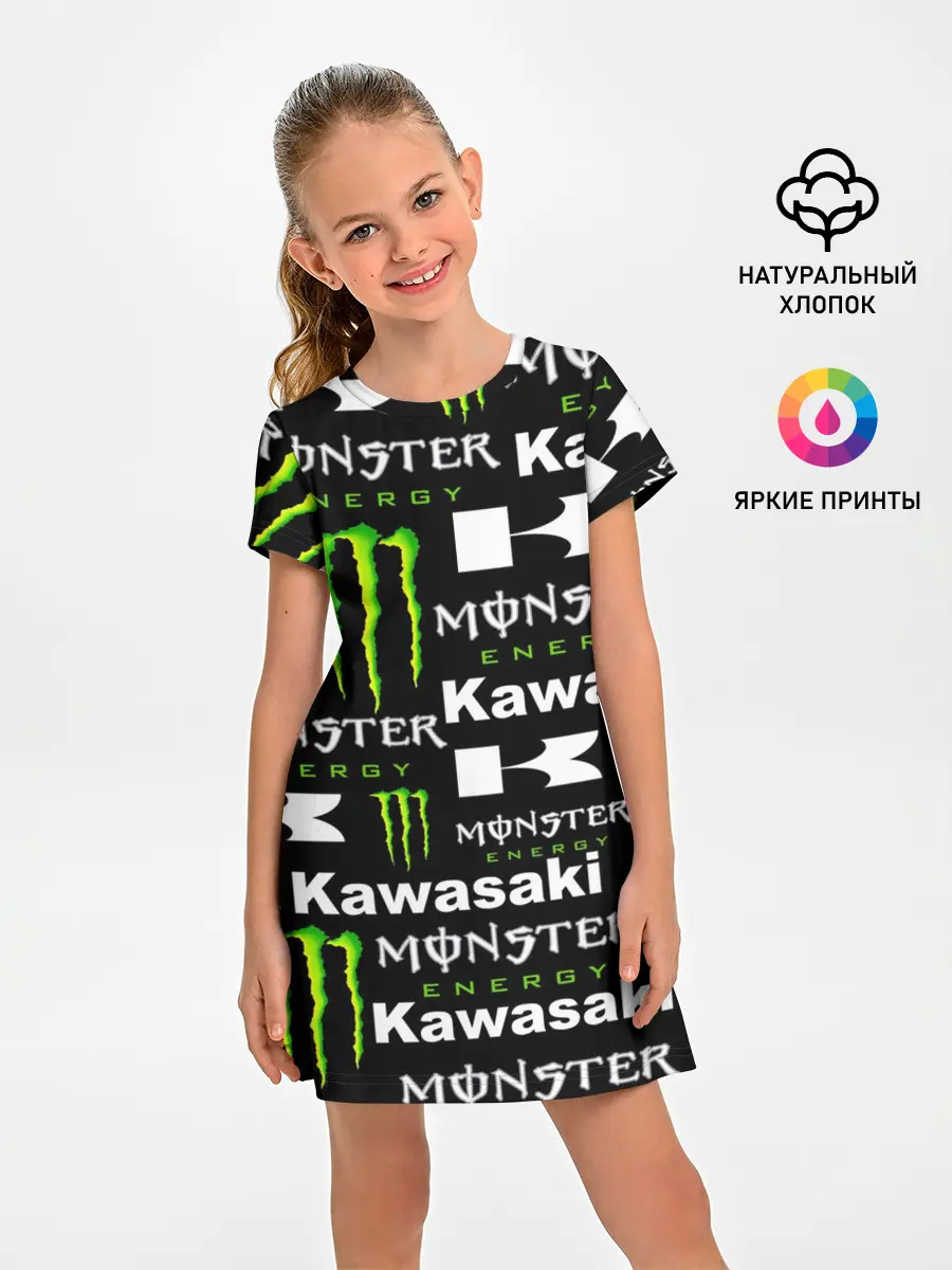 Детское платье / KAWASAKI X MONSTER ENERGY