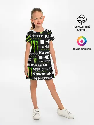 Детское платье / KAWASAKI X MONSTER ENERGY