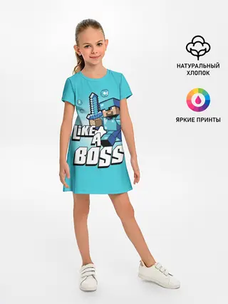 Детское платье / Майнкрафт