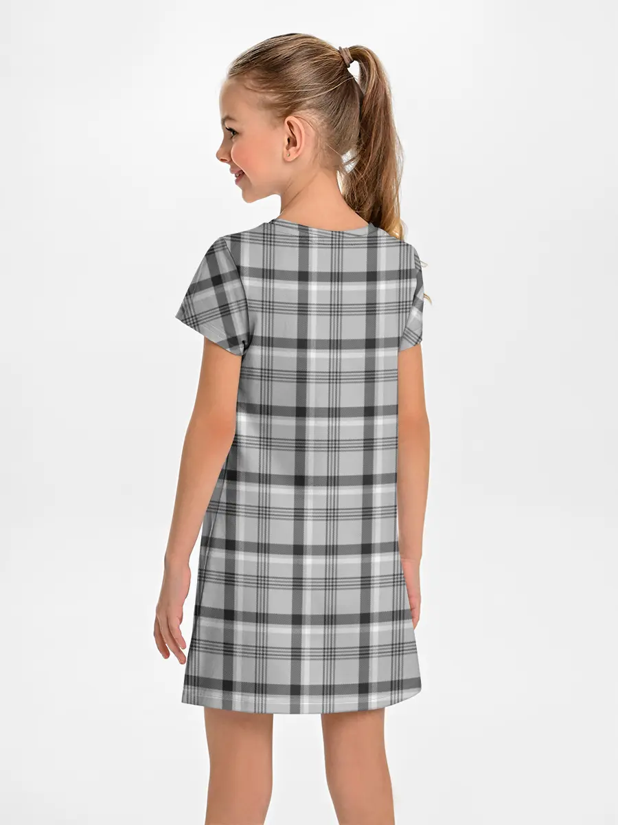 Детское платье / Черная клеточка