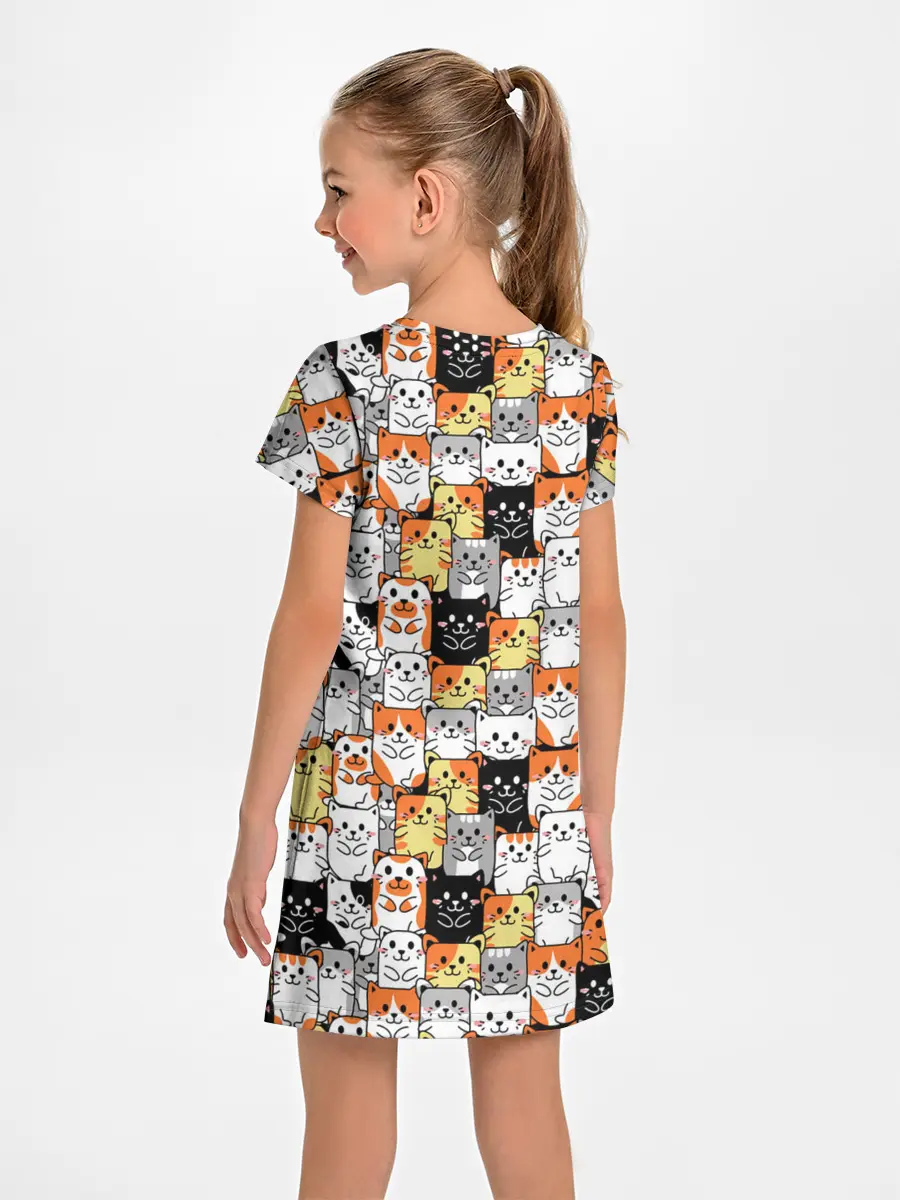 Детское платье / Котики