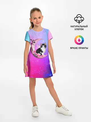 Детское платье / Котик На Луне