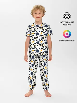 Детская пижама с брюками / Итальянский Узор Терраццо