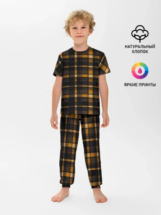 Детская пижама с брюками / В клетку