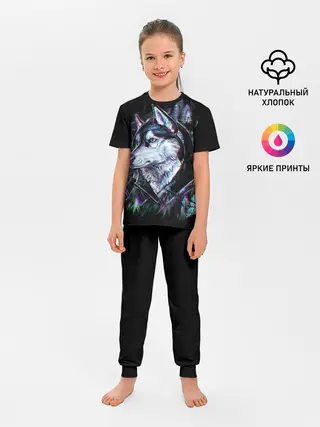 Детская пижама с брюками / Хаски