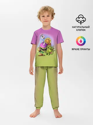 Детская пижама с брюками / Plants vs. Zombies