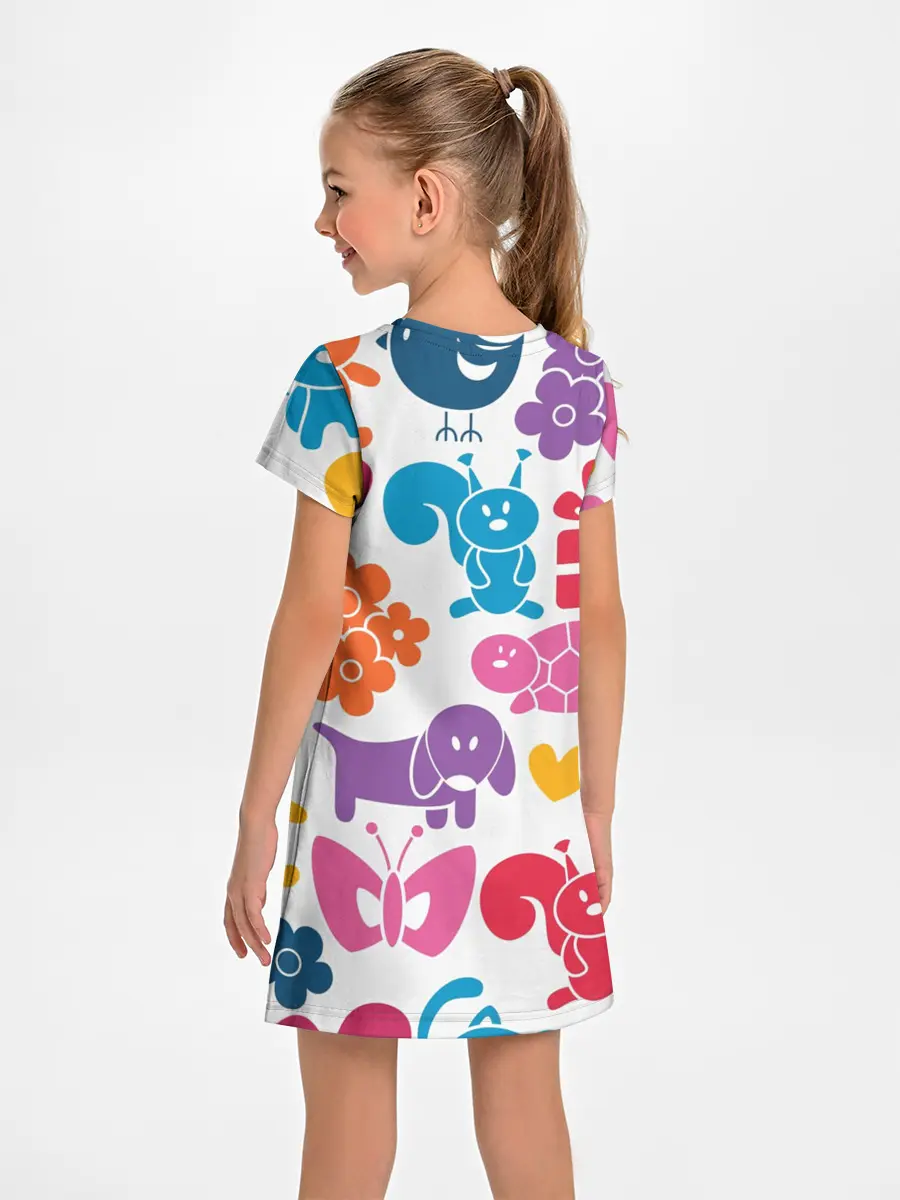 Детское платье / Звери, детская