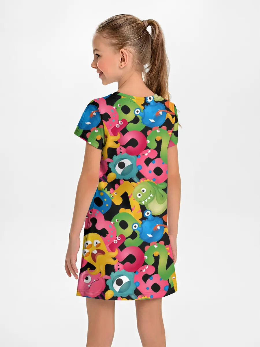 Детское платье / Monstry с цифрами