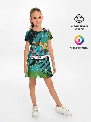 Детское платье / Minecraft / Майнкрафт