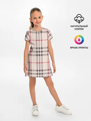 Детское платье / Светлая клетка