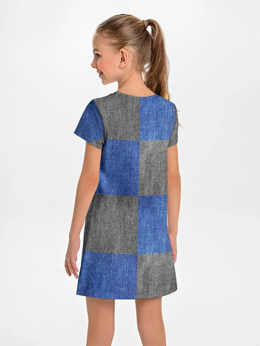 Детское платье / Denim Patchwork