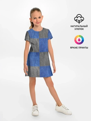 Детское платье / Denim Patchwork
