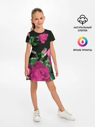 Детское платье / Розы