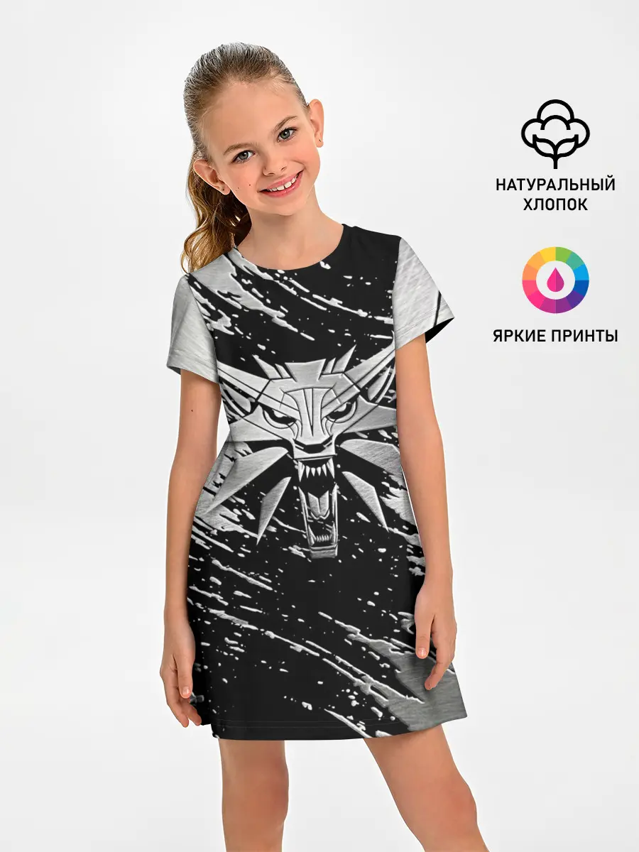 Детское платье / THE WITCHER LOGO STEEL