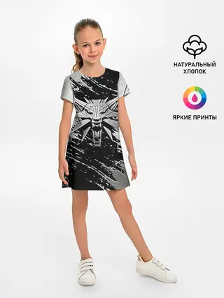 Детское платье / THE WITCHER LOGO STEEL