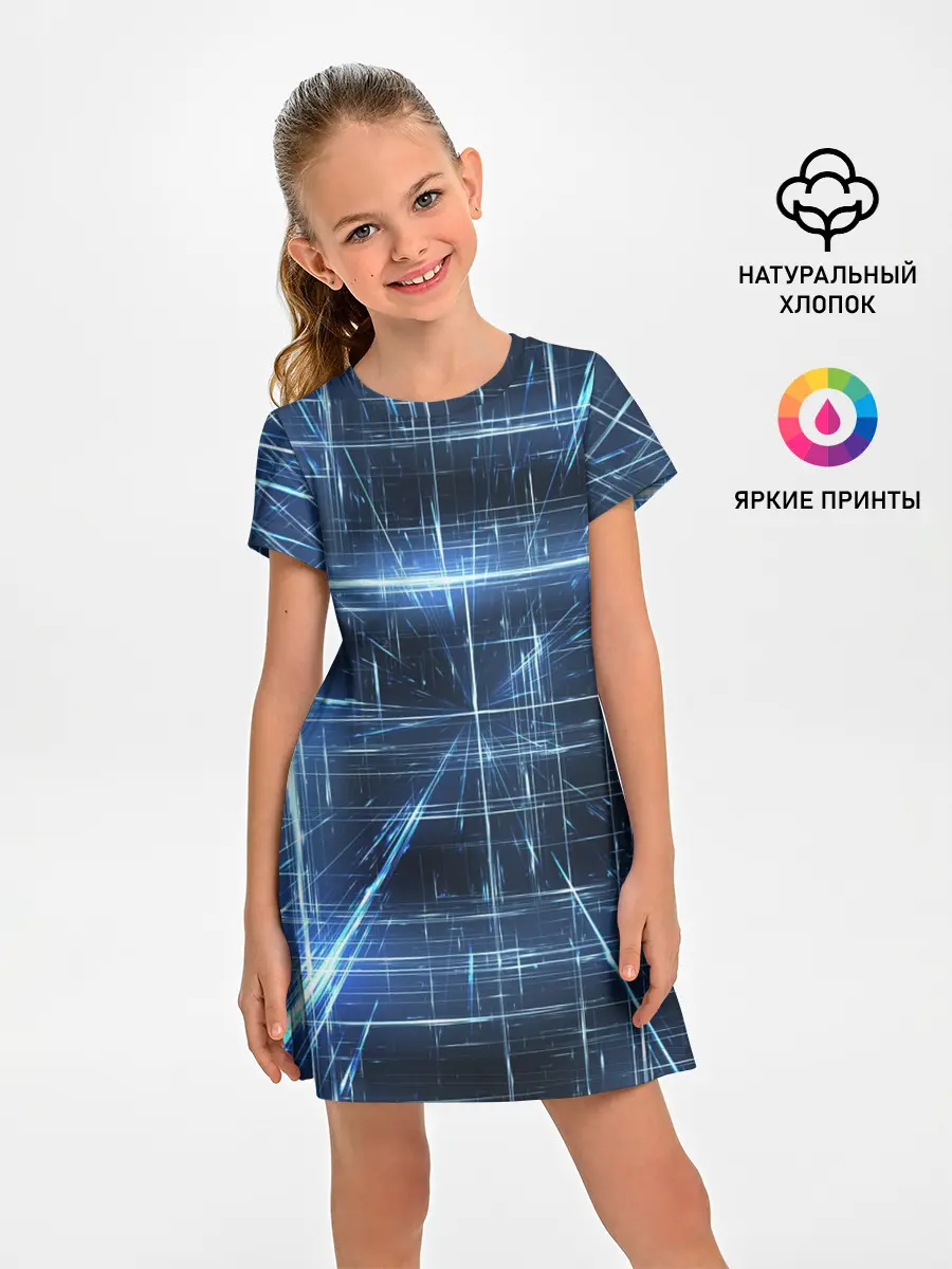 Детское платье / Линии неона