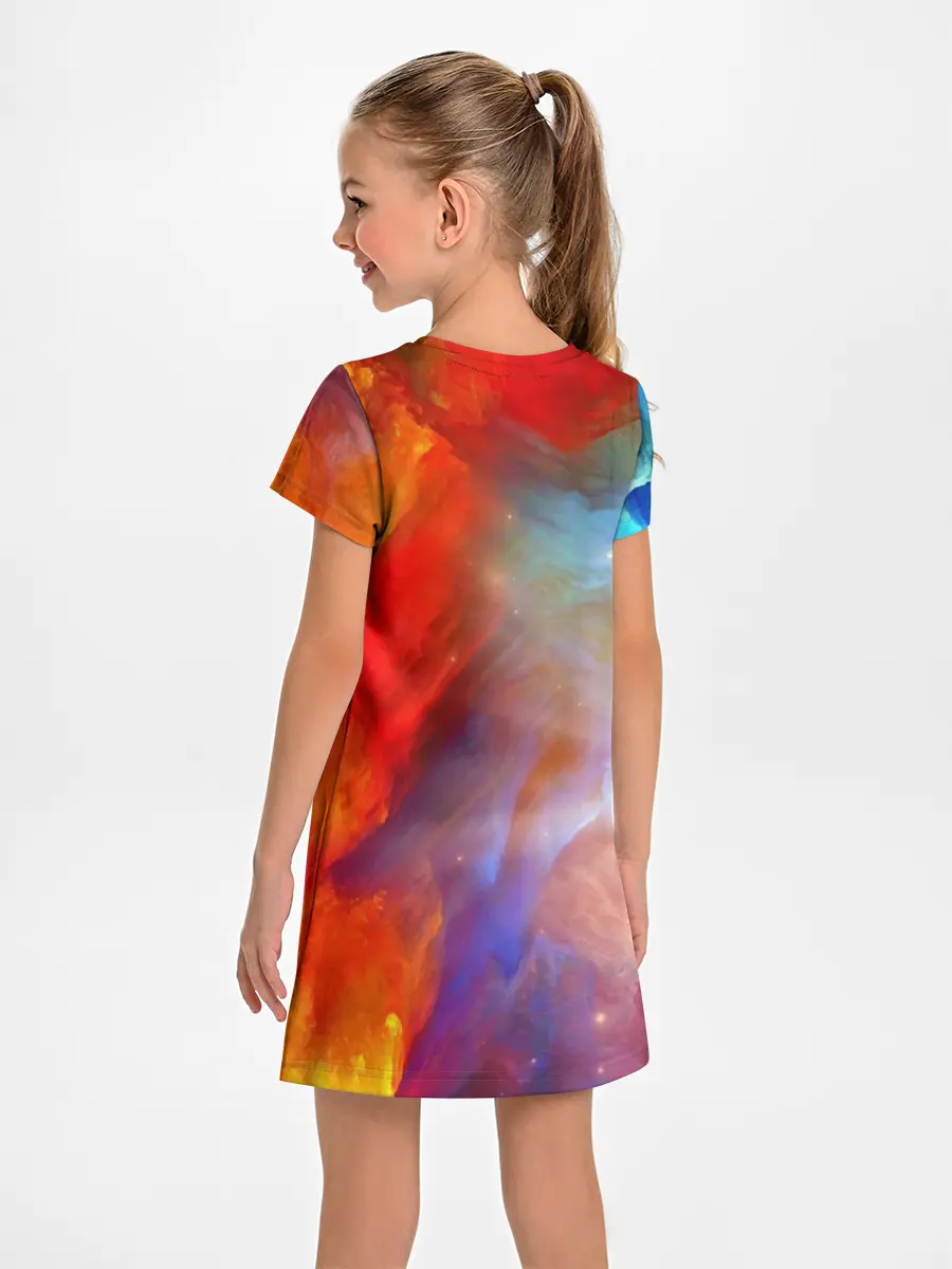 Детское платье / Сине-желтое небо