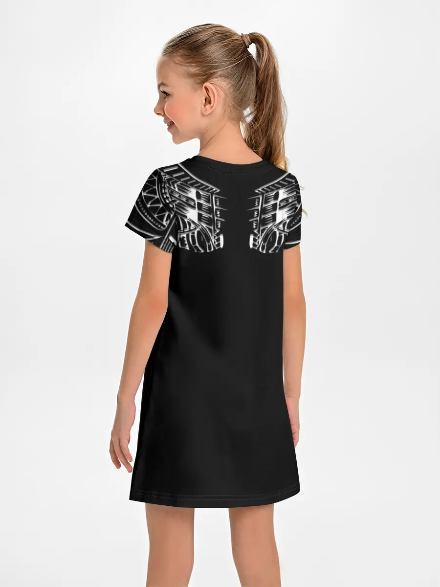 Детское платье / Узор в стиле маори / полинезия