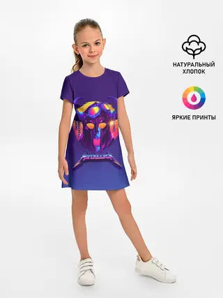 Детское платье / Metallica Neon