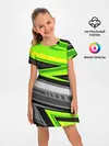 Детское платье / Зеленые линии