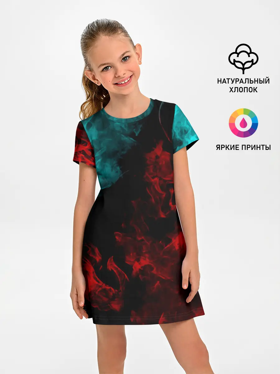 Детское платье / НЕОНОВЫЙ ОГОНЬ