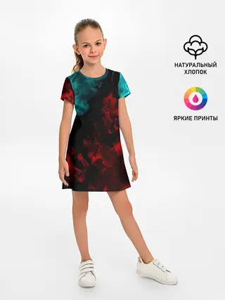 Детское платье / НЕОНОВЫЙ ОГОНЬ