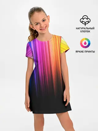 Детское платье / НЕОНОВЫЙ ЦВЕТ