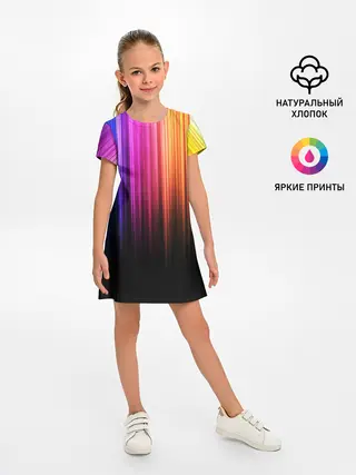 Детское платье / НЕОНОВЫЙ ЦВЕТ