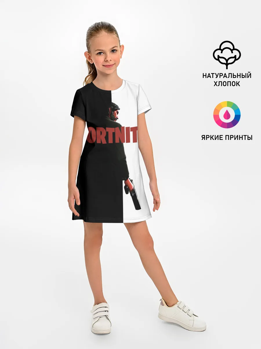 Детское платье / The Reaper Half Black Fortnite