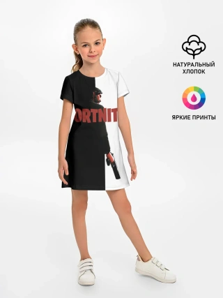 Детское платье / The Reaper Half Black Fortnite