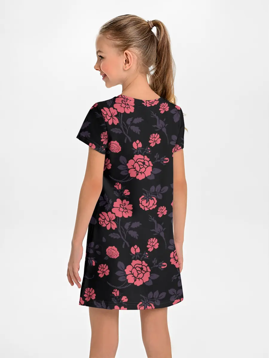 Детское платье / Ночные розы