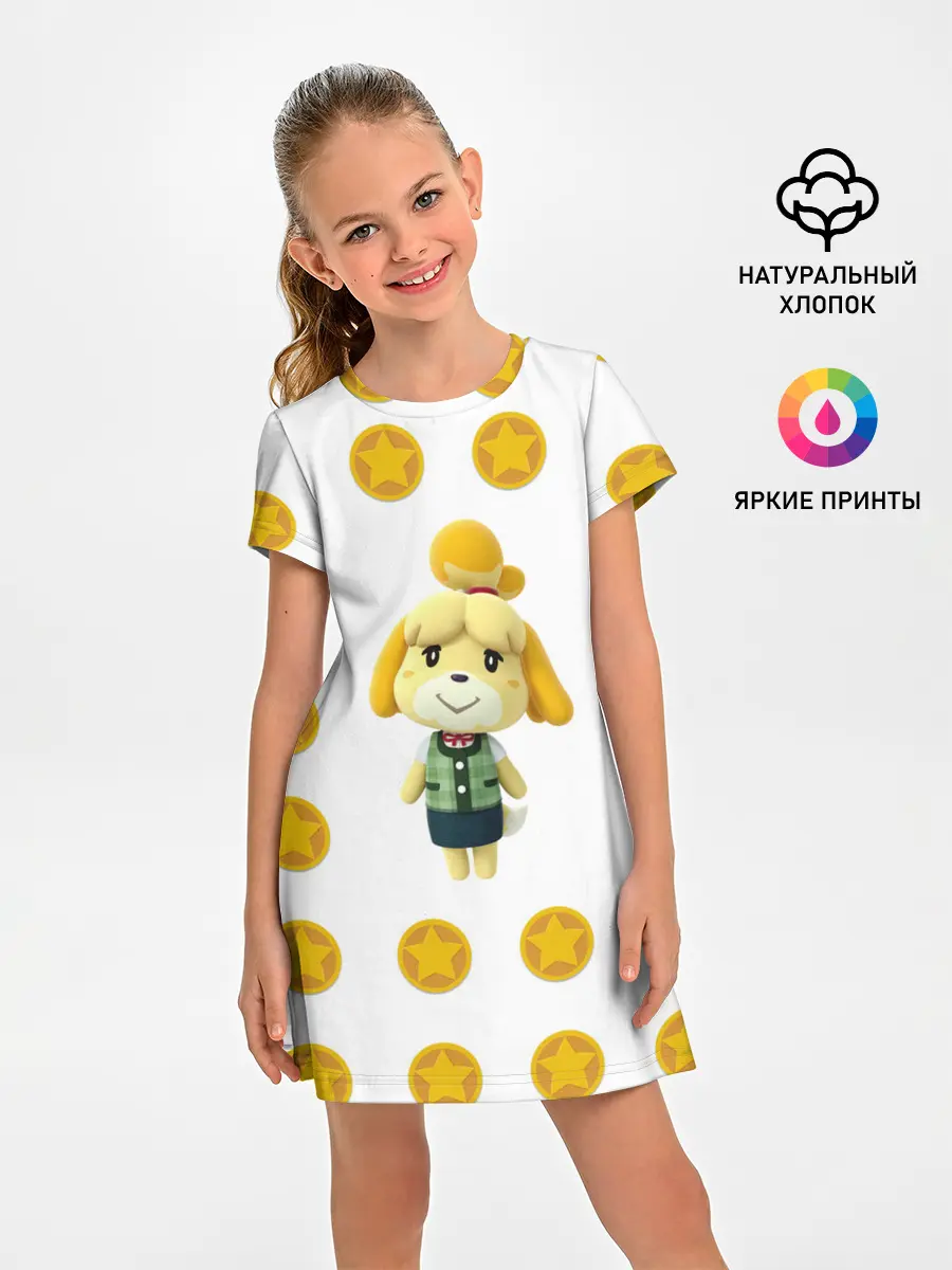 Детское платье / Animal crossing - Isabelle