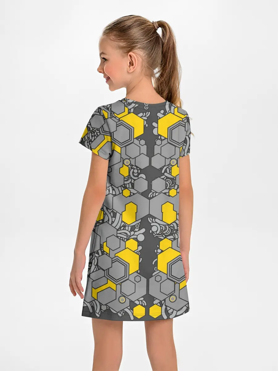 Детское платье / абстракция киберпанк