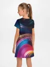 Детское платье / Цветные неоновые волны