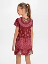 Детское платье / Красно-розовый калейдоскоп
