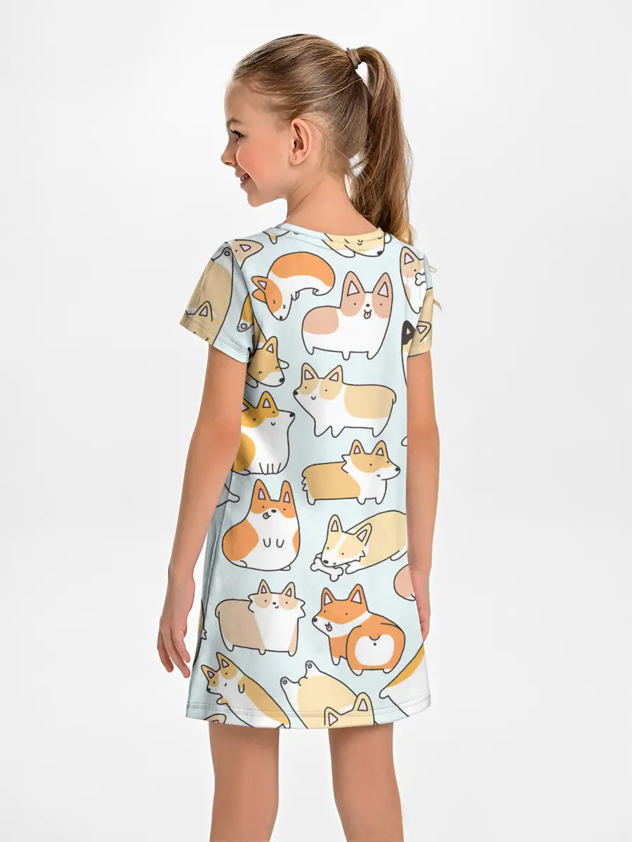 Детское платье / Стая корги