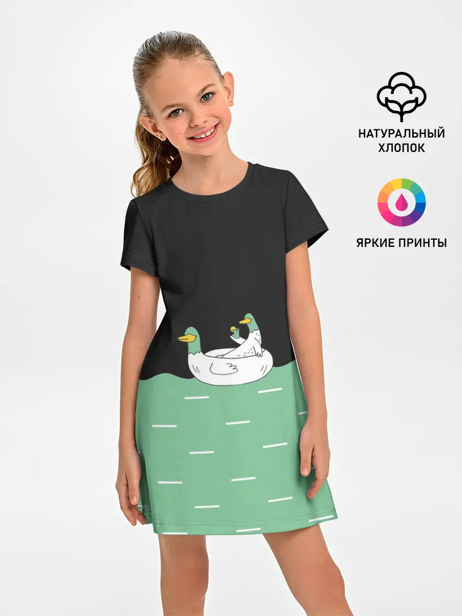 Детское платье / Уточки