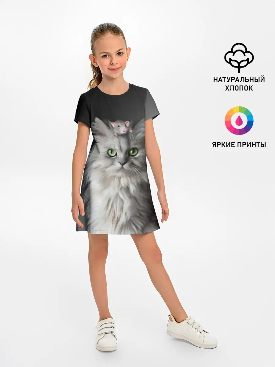 Детское платье / Кот и мышка