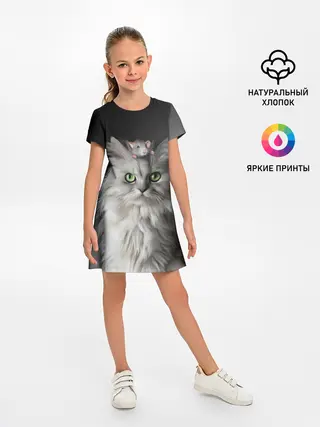 Детское платье / Кот и мышка