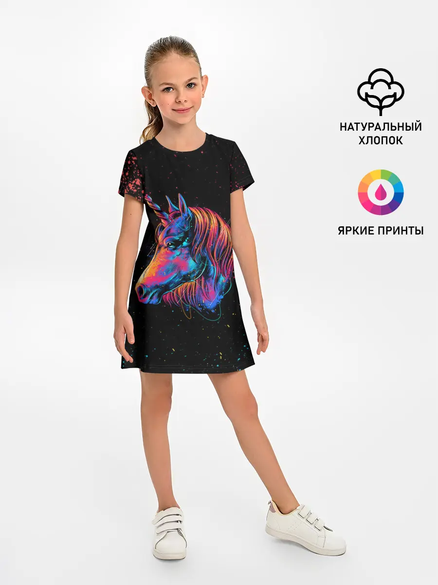 Детское платье / ЕДИНОРОГ | UNICORN RAINBOW