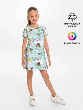 Детское платье / Весенние цветы