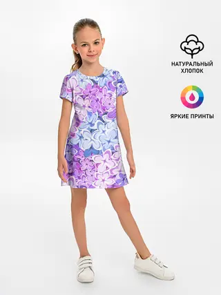 Детское платье / СИРЕНЬ | ЦВЕТЫ | LILAC
