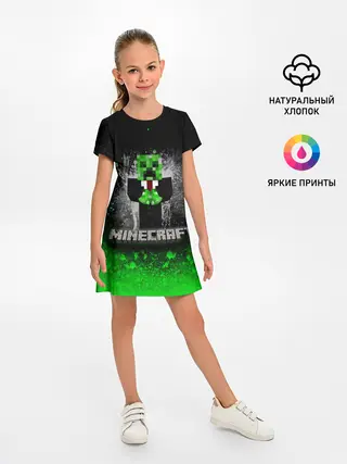 Детское платье / MINECRAFT