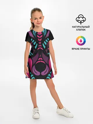 Детское платье / Морда волка