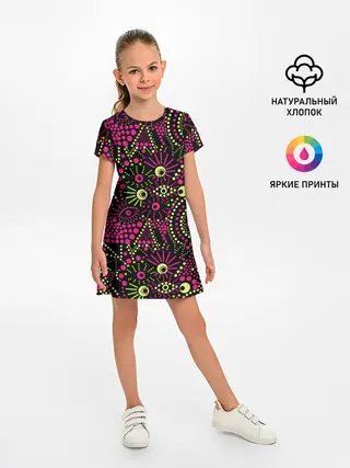 Детское платье / Модный абстрактный узор