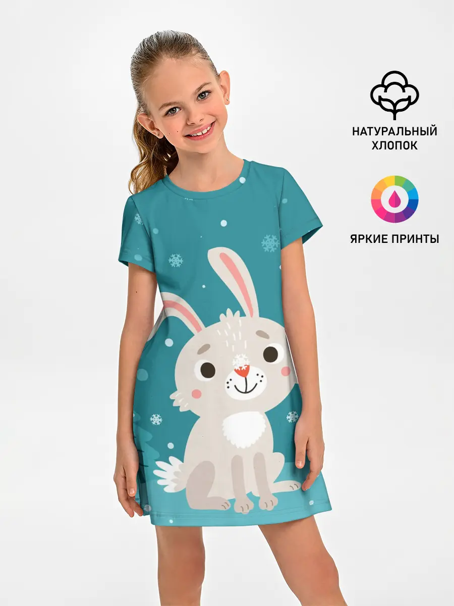 Детское платье / Новогодний зайчик