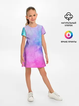 Детское платье / Акварельные пятна