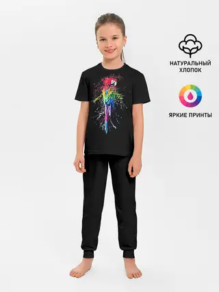 Детская пижама с брюками / Попугай