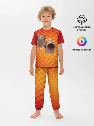 Детская пижама с брюками / Cat Pop